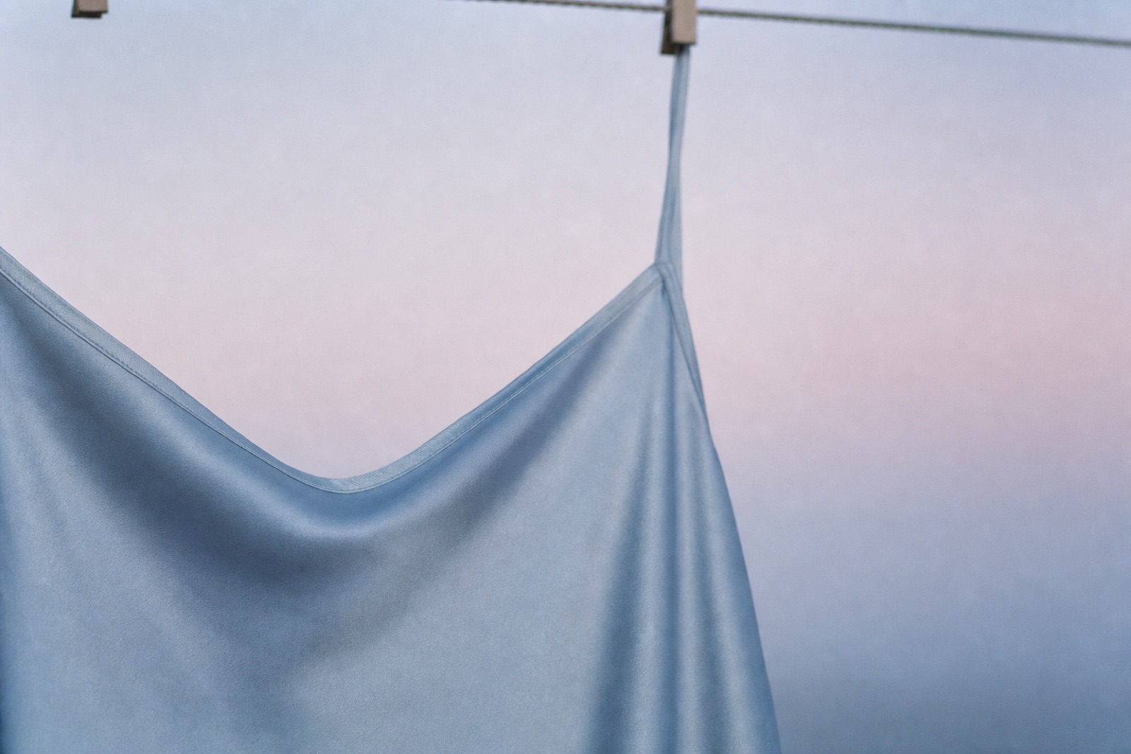 A silk slip on the line at cold first light.